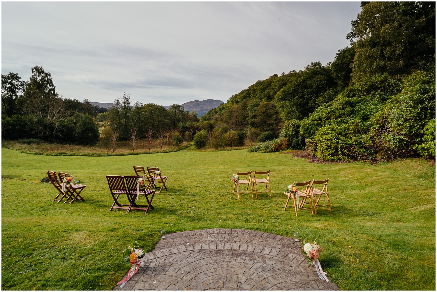 outdoor mini wedding venue callander Scotland