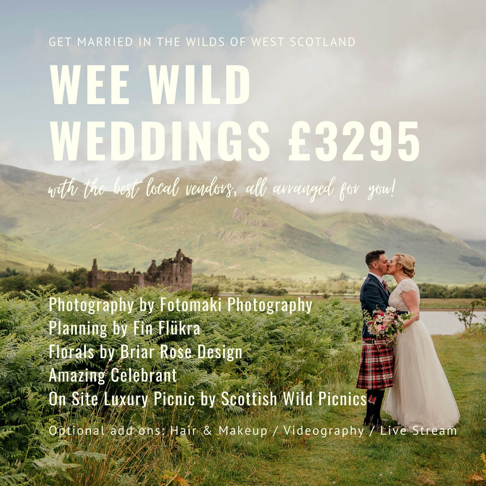 elope to Scotland - Wee Wild Wedding elopement micro wedding packages